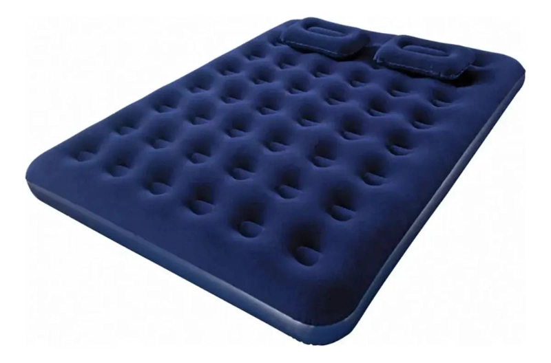 COLCHON INFLABLE TAMAÑO QUEEN CON BOMBA MANUAL PARA FACIL INFLADO - 3
