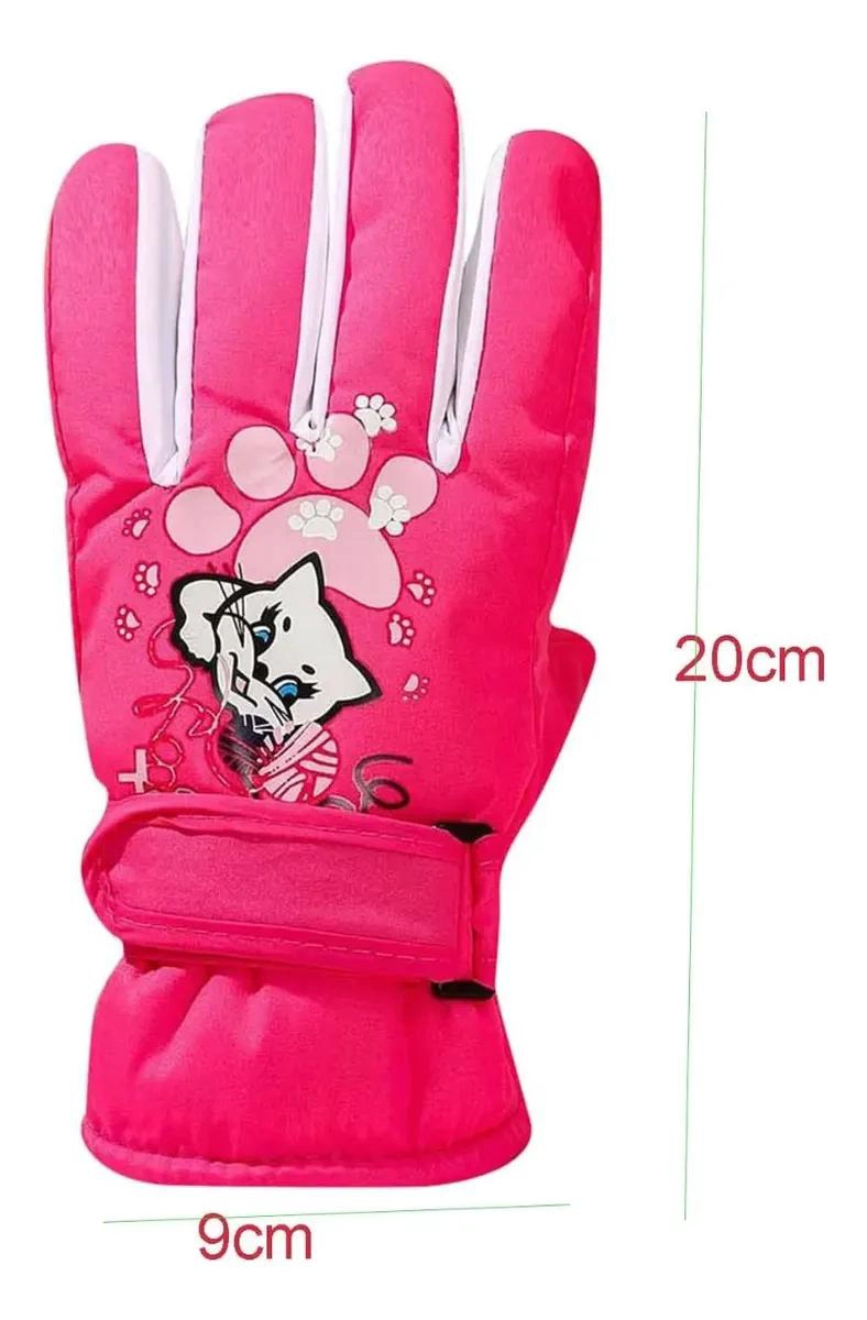 SET DE GUANTES Y ANTIPARRAS PARA NIEVE CON DISEÑO VARIADO PARA NIÑOS - 4