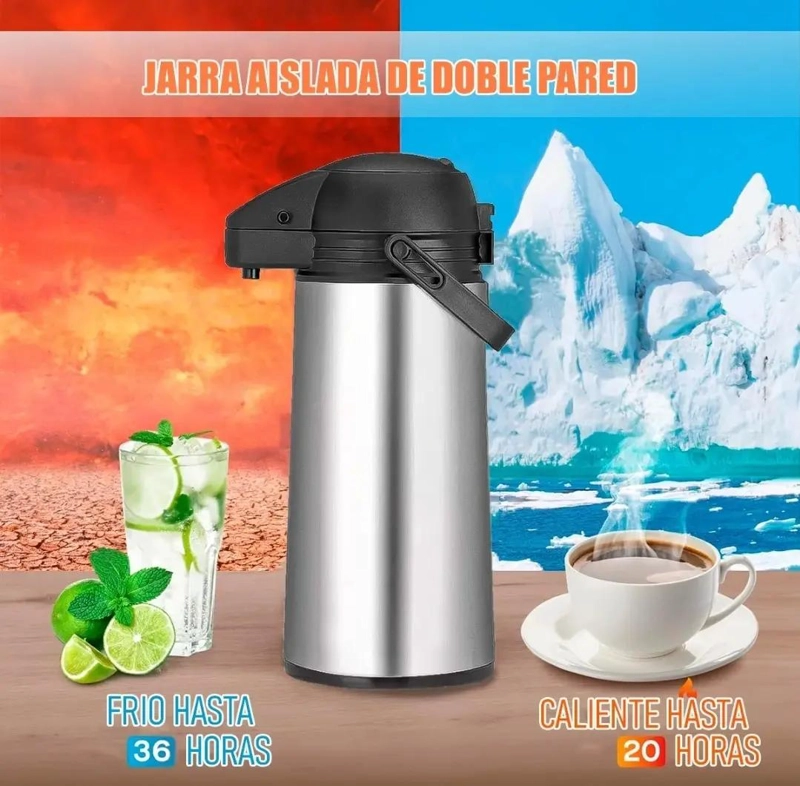 TERMO SIFON PARA BEBIDAS CON CAPACIDAD DE 1.9 LITROS - 4