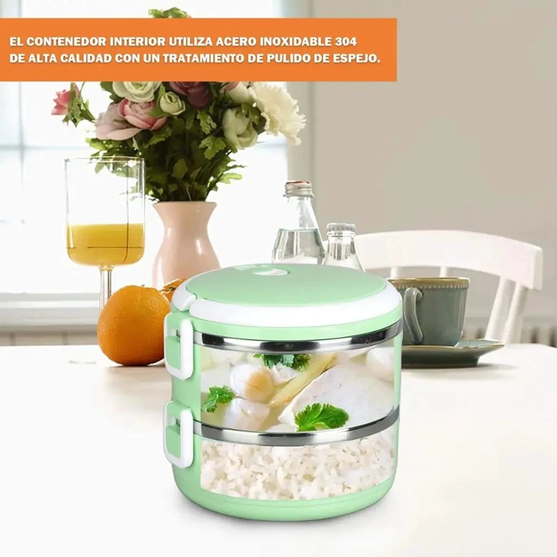 TERMO PARA COMIDA CON CAPACIDAD DE 1 LITRO IDEAL PARA VIAJES Y USO DIARIO - 5