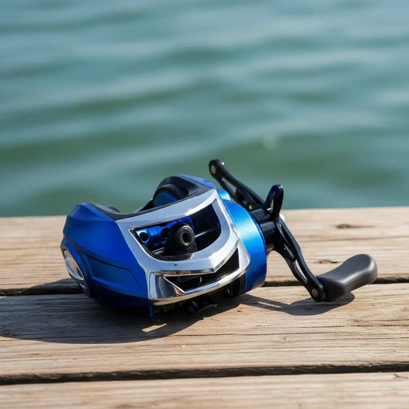 CARRETE DE PESCA BAITCASTING PERFIL BAJO CON ALTA POTENCIA Y PRECISION - 4