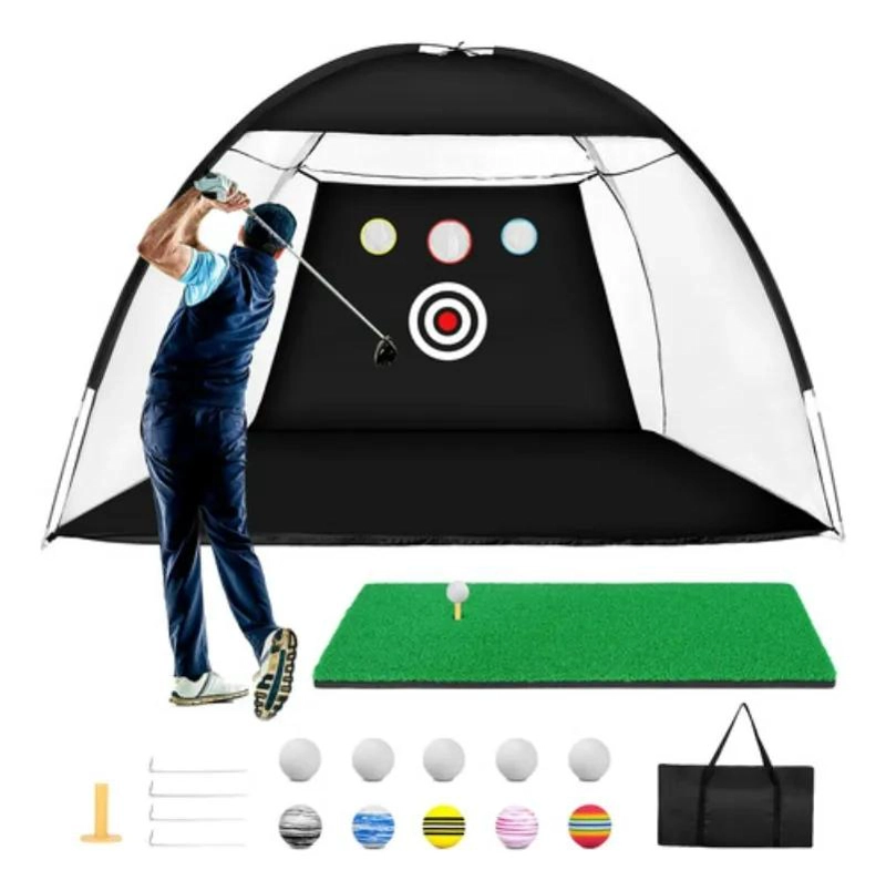 RED DE MALLA PLEGABLE PARA PRACTICA Y ENTRENAMIENTO DE GOLF - 1