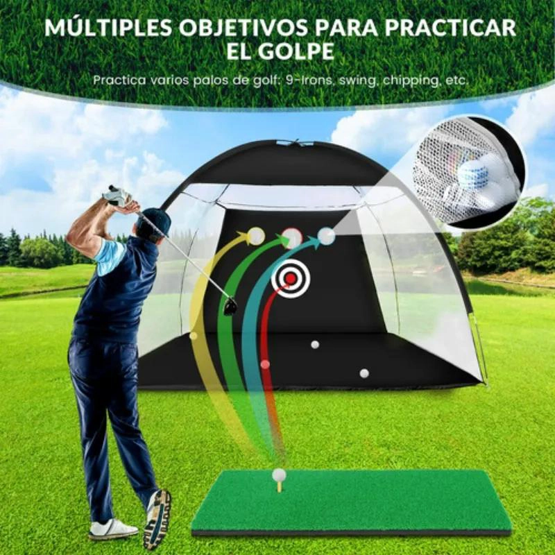 RED DE MALLA PLEGABLE PARA PRACTICA Y ENTRENAMIENTO DE GOLF - 5