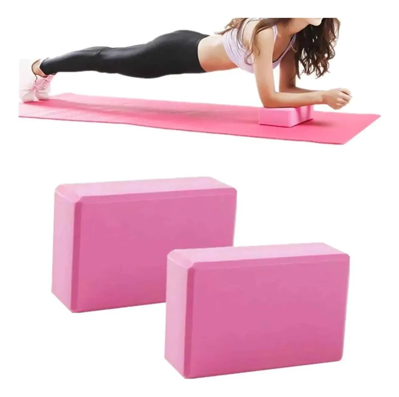 SET DE 2 BLOQUES DE YOGA EN GOMA EVA PARA PILATES Y FITNESS - 2