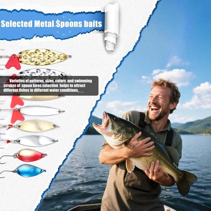 KIT COMPLETO DE PESCA CON CEBOS ARTIFICIALES Y ALICATES RESISTENTES - 3