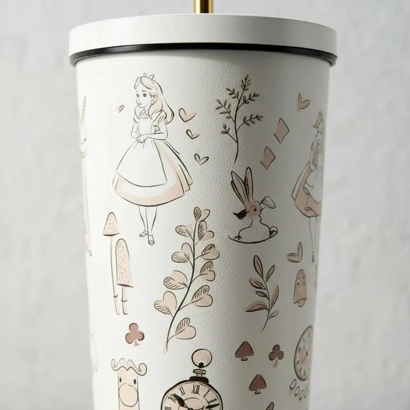 VASO TUMBLER 700ML CON DISEÑO ALICIA EN EL PAIS DE LAS MARAVILLAS - 5