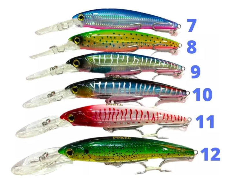 SEÑUELOS DE PESCA FLOTANTES DE 16 CM Y 60 GRAMOS PARA AGUA DULCE - 3