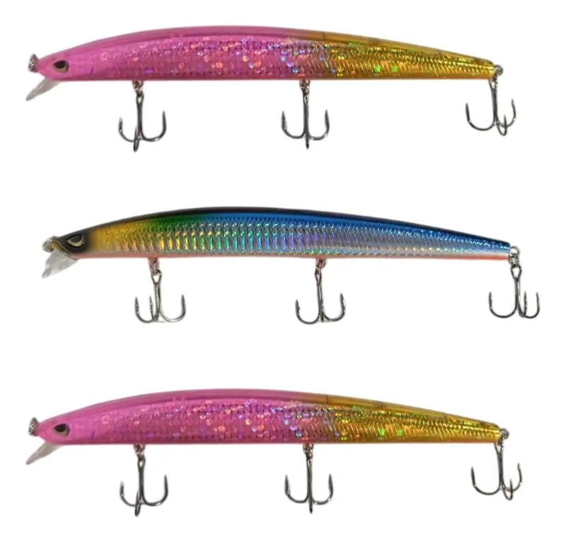 PACK DE 20 SEÑUELOS VARIADOS PARA PESCA DE MAR CON GRAMAJE SURTIDO - 1