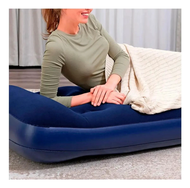 COLCHON INFLABLE INDIVIDUAL CON INFLADOR INCORPORADO 185X76 CM - 3