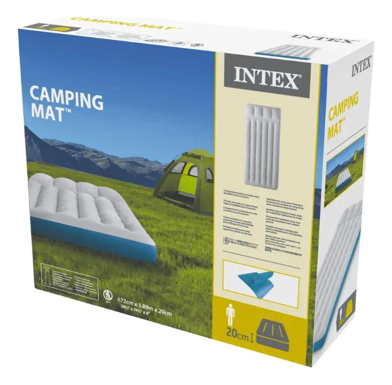 COLCHON INFLABLE PARA ACAMPAR 72X189X20 CM CON SUPERFICIE ACOLCHADA - 2