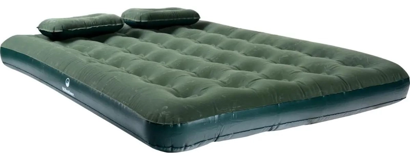 COLCHON INFLABLE DOBLE CON 2 ALMOHADAS E INFLADOR INCLUIDO - 1