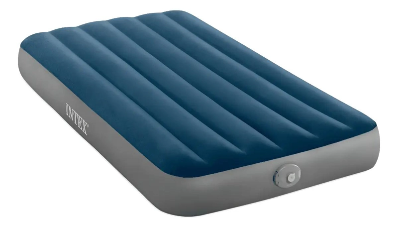 COLCHON INFLABLE INDIVIDUAL CON BOMBA RECARGABLE Y MEDIDAS 99X191X25 CM - 1