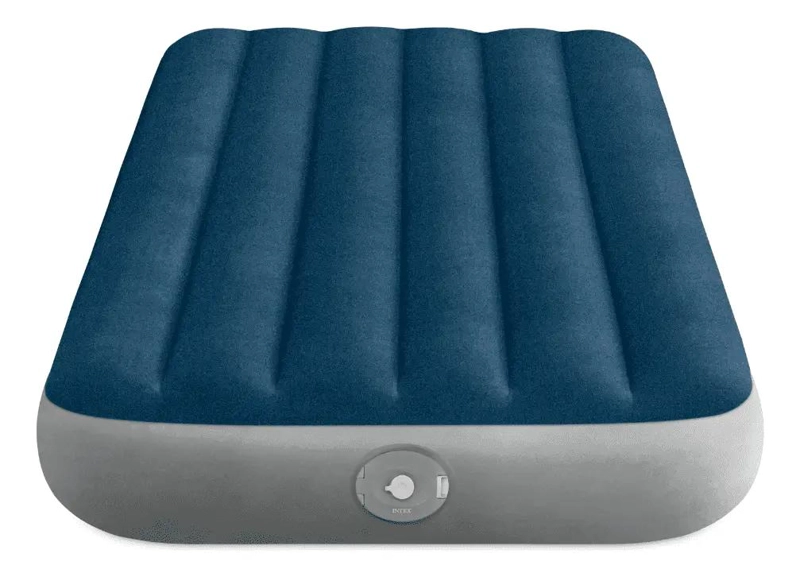 COLCHON INFLABLE INDIVIDUAL CON BOMBA RECARGABLE Y MEDIDAS 99X191X25 CM - 2