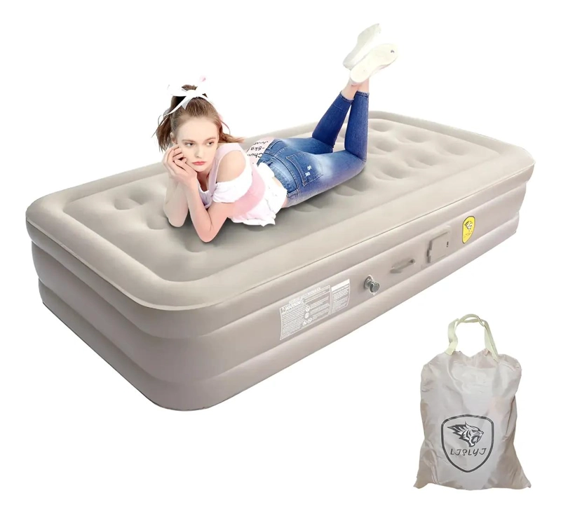 COLCHON INFLABLE ELE CTRICO INDIVIDUAL 190X100X40 CM PARA DESCANSO COMODO - 1