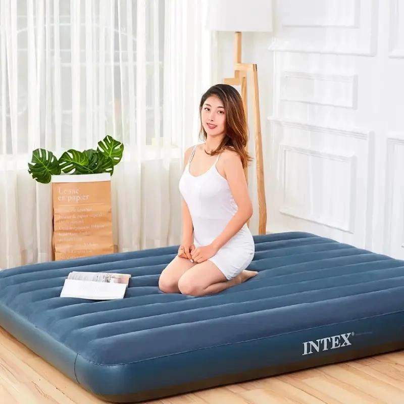 COLCHON INFLABLE PARA DOS PERSONAS 137X191X25 CM CON DISEÑO ERGONOMICO - 3