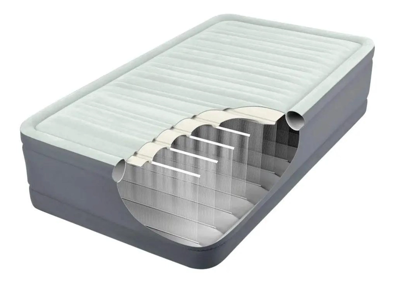 COLCHON INFLABLE ELE CTRICO PARA 1.5 PLAZAS COLOR GRIS - 3