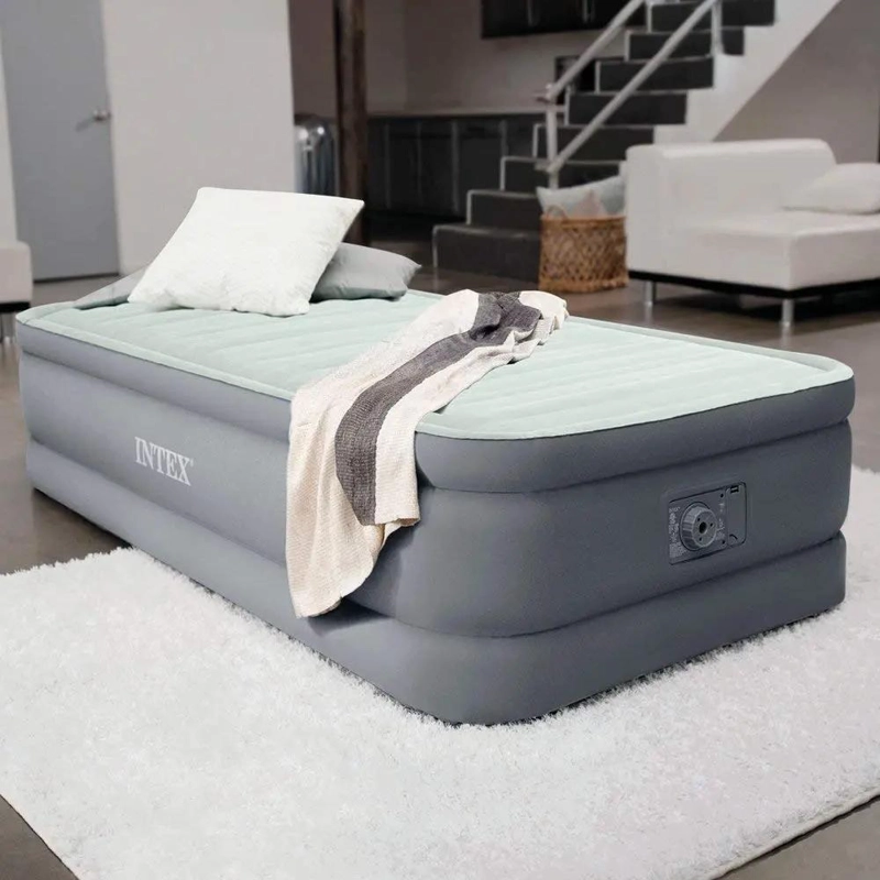 COLCHON INFLABLE ELE CTRICO PARA 1.5 PLAZAS COLOR GRIS - 4