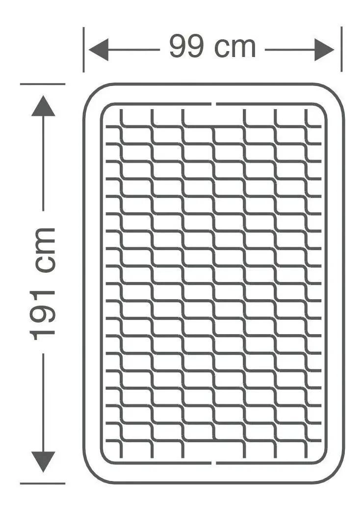 COLCHON INFLABLE ELE CTRICO PARA 1.5 PLAZAS COLOR GRIS - 5