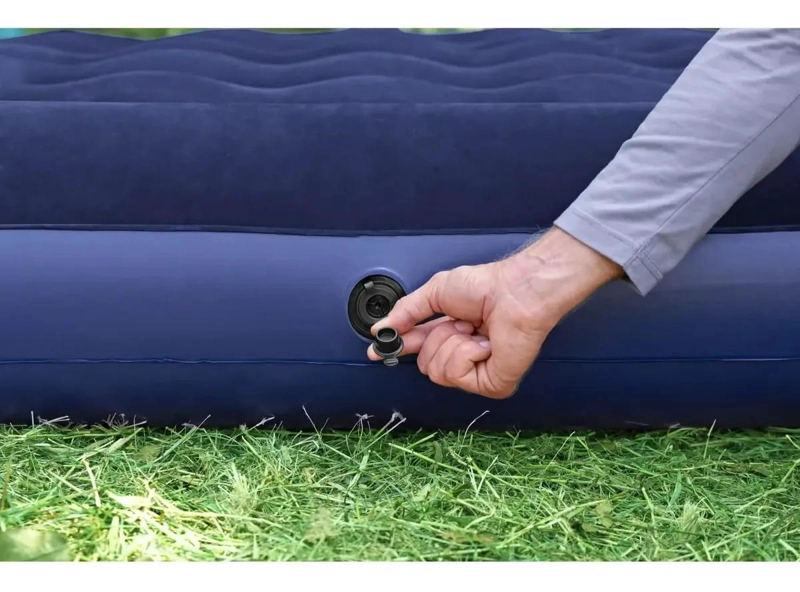 COLCHON INFLABLE TAMAÑO QUEEN CON DIMENSIONES 203X152X28 CM PARA USO COMODO - 2