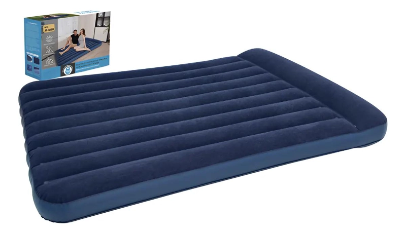 COLCHON INFLABLE PARA DOS PERSONAS CON ALMOHADA INTEGRADA Y MEDIDAS 196X150 CM - 1