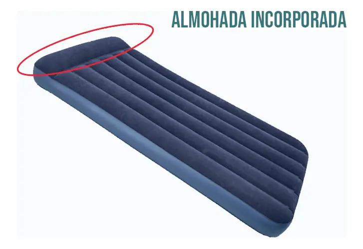 COLCHON INFLABLE PARA DOS PERSONAS CON ALMOHADA INTEGRADA Y MEDIDAS 196X150 CM - 3