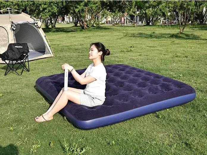 COLCHON INFLABLE INDIVIDUAL CON INFLADO MANUAL Y 32 AGUJEROS PARA MAYOR CONFORT - 5