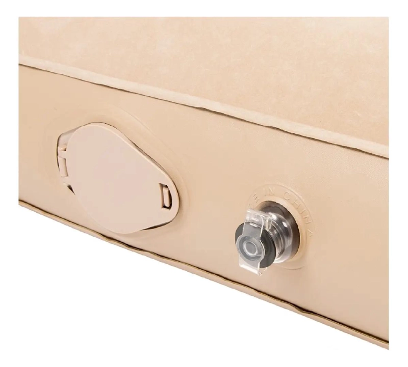 COLCHON INFLABLE AUTOMATICO PARA DOS PERSONAS COLOR BEIGE - 2