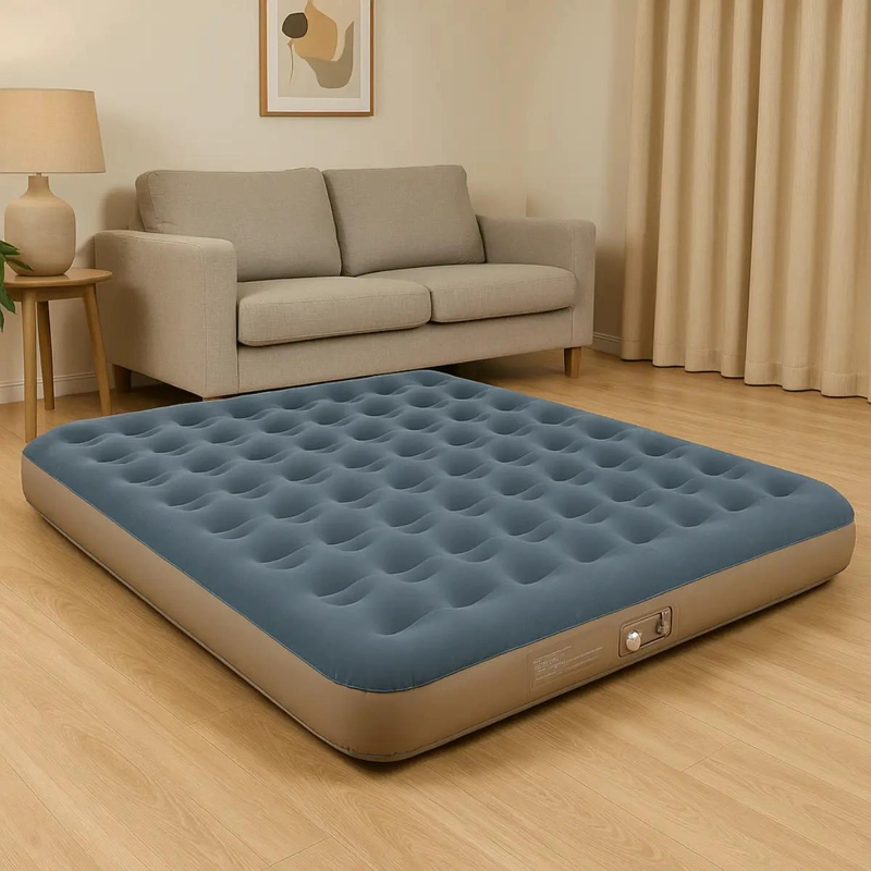 COLCHON INFLABLE PARA DOS PERSONAS CON INFLADOR USB INCORPORADO PARA CAMPING - 4