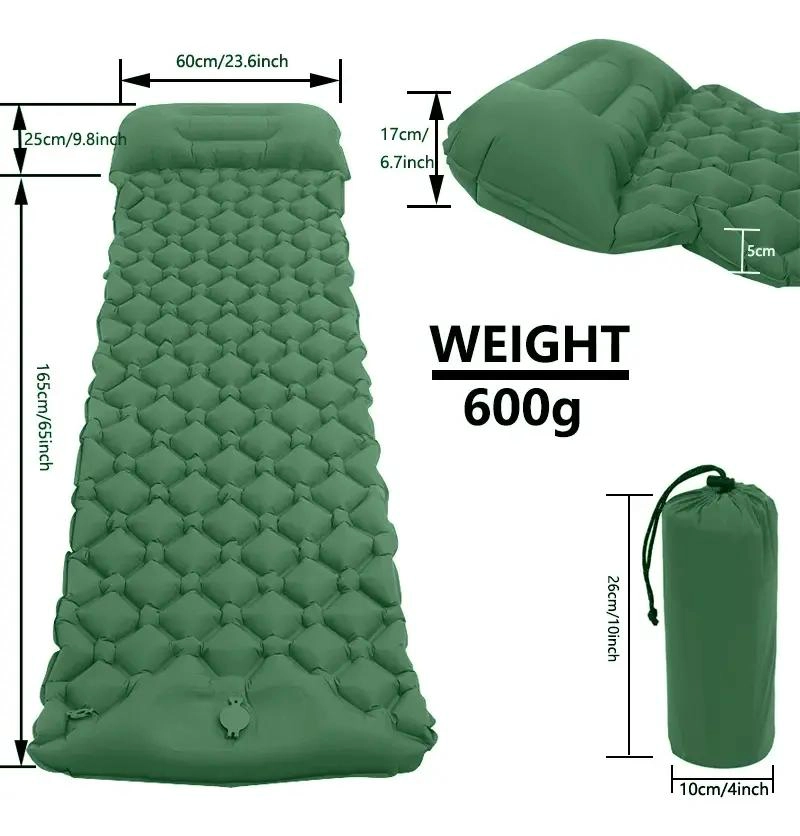 COLCHONETA INFLABLE PLEGABLE PARA CAMPING Y ACTIVIDADES AL AIRE LIBRE - 5