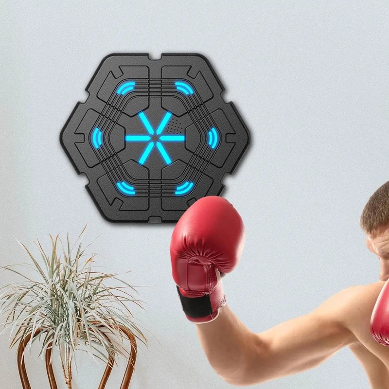 MAQUINA DE BOXEO INTELIGENTE CON CONEXION BLUETOOTH Y DISEÑO HEXAGONAL - 2