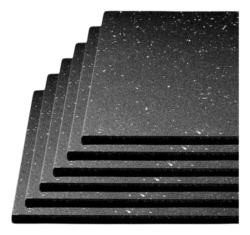 PISO DE CAUCHO PROFESIONAL PARA GIMNASIO 1X1 METRO CON 15 MM DE ESPESOR - 2