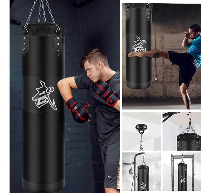 SACO DE BOXEO VACIO CON CADENAS PARA ENTRENAMIENTO PROFESIONAL - 3
