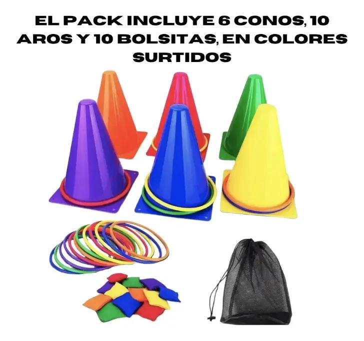 KIT DE ENTRENAMIENTO PARA AGILIDAD Y COORDINACION CON ACCESORIOS DEPORTIVOS - 3