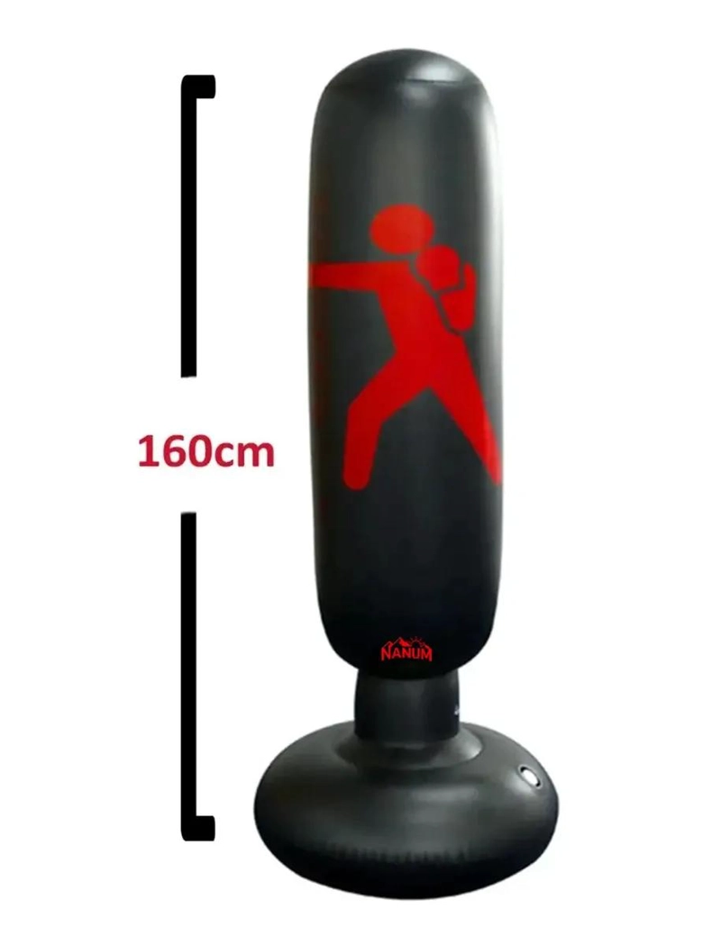 SACO DE BOXEO INFLABLE CON INFLADOR PARA ENTRENAMIENTO - 3