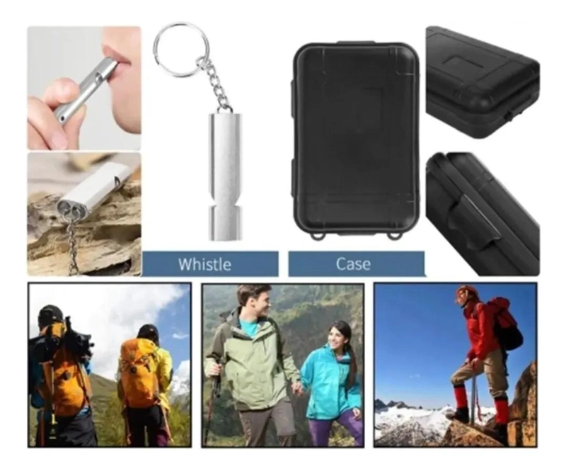 KIT DE SUPERVIVENCIA MILITAR MULTIUSO 10 EN 1 PARA CAMPING Y OUTDOOR - 5