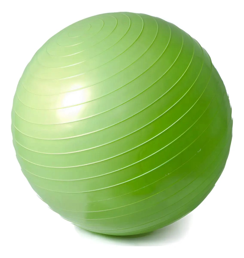 PELOTA DE EJERCICIO VERDE DE 65 CM PARA PILATES Y FITNESS - 1