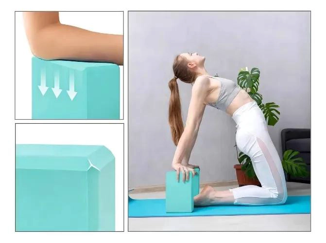 SET DE 2 BLOQUES DE YOGA EN GOMA EVA PARA PILATES Y FITNESS - 1