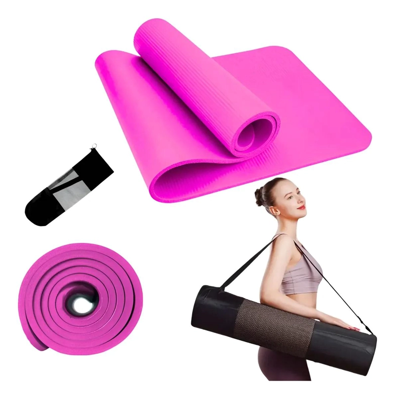 ALFOMBRA DE YOGA CON ESPESOR EXTRA DE 10 MM PARA MAYOR COMODIDAD - 1
