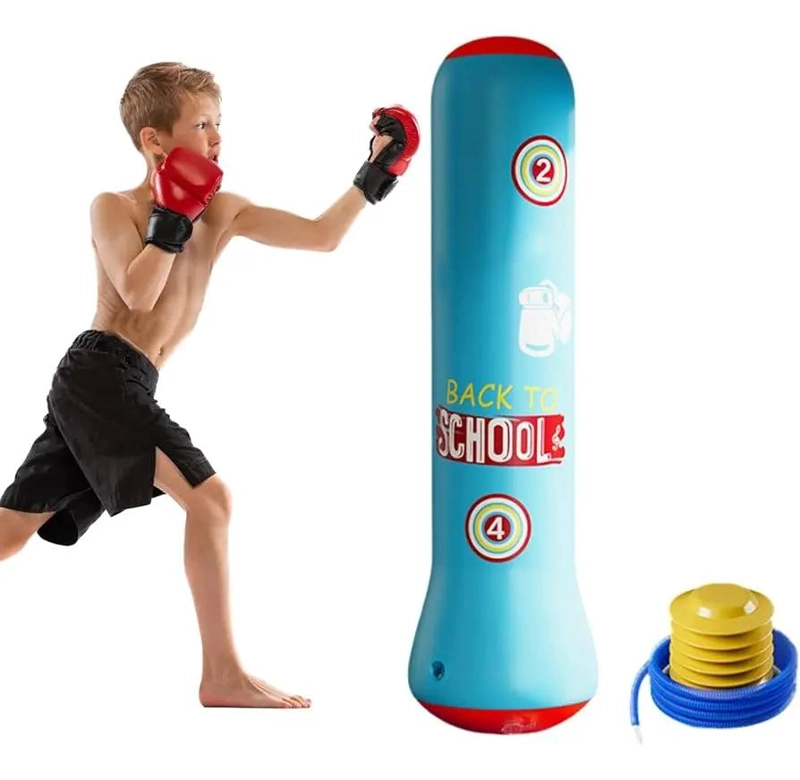 SACO DE BOXEO INFLABLE PARA NIÑO DE 120 CM CON DISEÑO RESISTENTE - 1