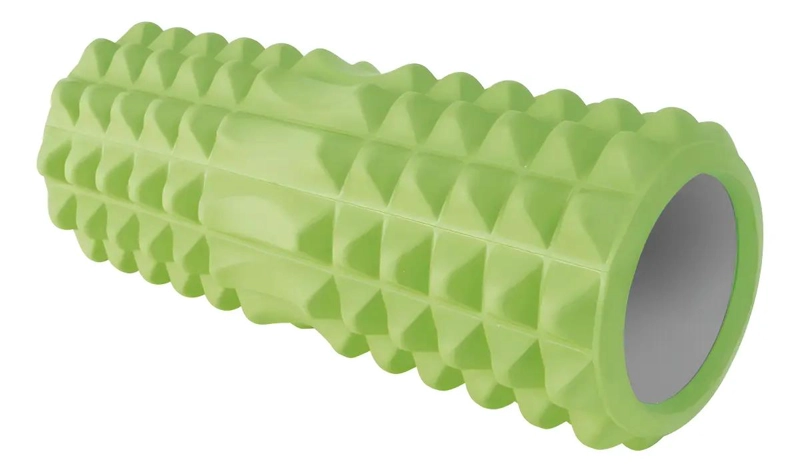 RODILLO DE ESPUMA TRIANGULAR VERDE CLARO 33X13 CM PARA MASAJE Y EJERCICIO - 1