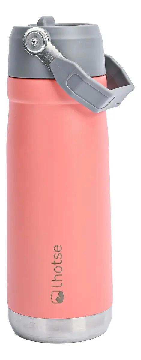 BOTELLA TE RMICA AISLANTE PARA BEBIDAS 650ML COLOR ROSADO - 1