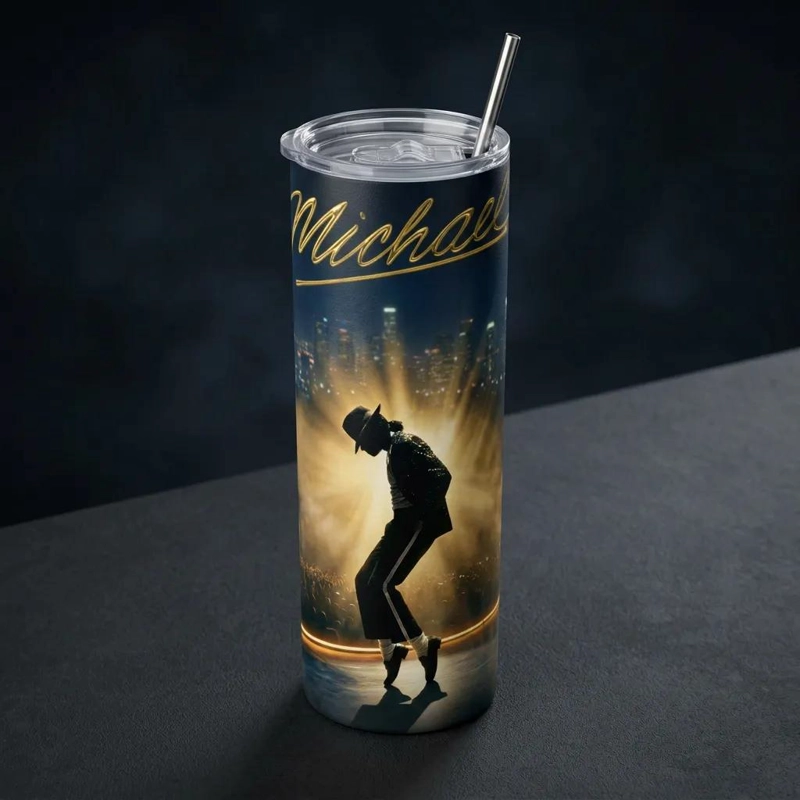 BOTELLA DE AGUA DE ACERO INOXIDABLE CON DISEÑO ARTISTICO - 1
