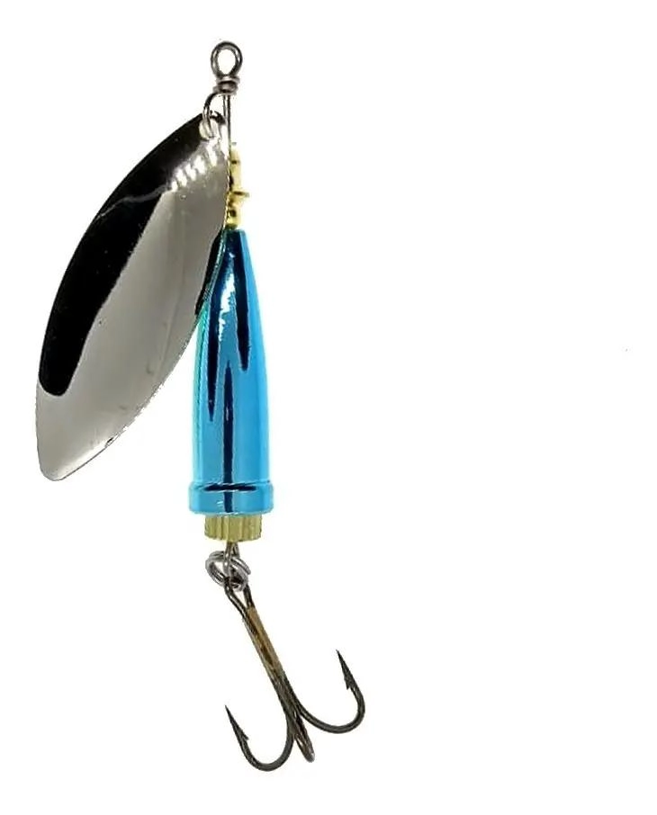 SPINNER PARA PESCA DE 33 GRAMOS EN COLORES PLATA Y AZUL - 1
