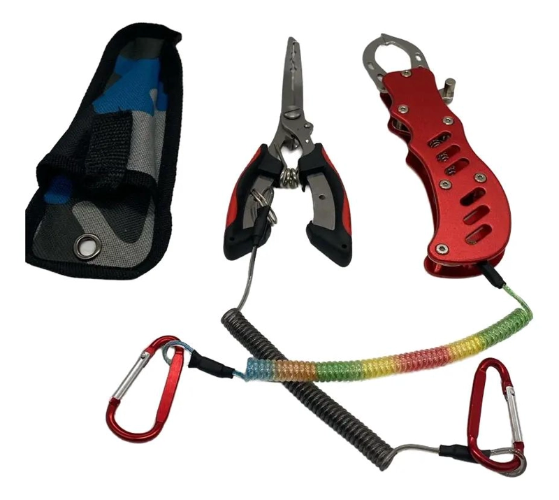 SET DE ALICATE Y PINZA PARA PESCA CON ACCESORIOS RESISTENTES Y FUNCIONALES - 1