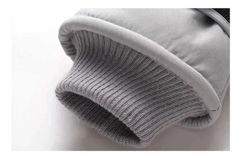 GUANTES IMPERMEABLES PARA HOMBRE CON CHIPORRO Y CORREA AJUSTABLE PARA NIEVE - 2