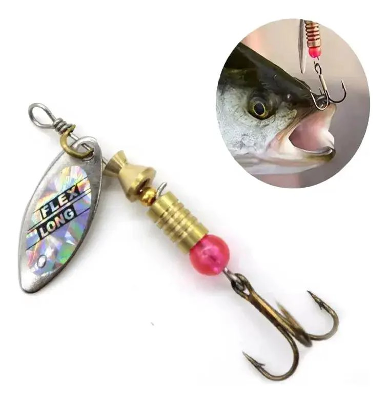 KIT DE 10 CUCHARAS GIRATORIAS PARA PESCA CON VARIEDAD DE TAMAÑOS - 5