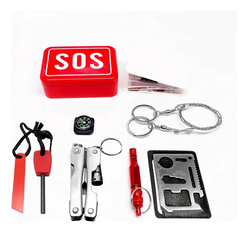 KIT COMPLETO DE ACCESORIOS PARA SUPERVIVENCIA Y EMERGENCIA EN CAMPING - 4
