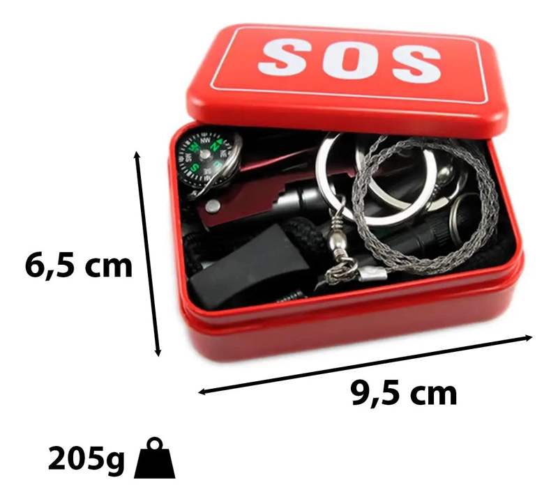 KIT COMPLETO DE ACCESORIOS PARA SUPERVIVENCIA Y EMERGENCIA EN CAMPING - 5