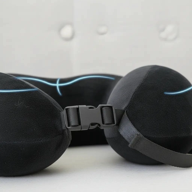 ALMOHADA ERGONOMICA DE ESPUMA INTELIGENTE PARA CUELLO Y VIAJE - 2