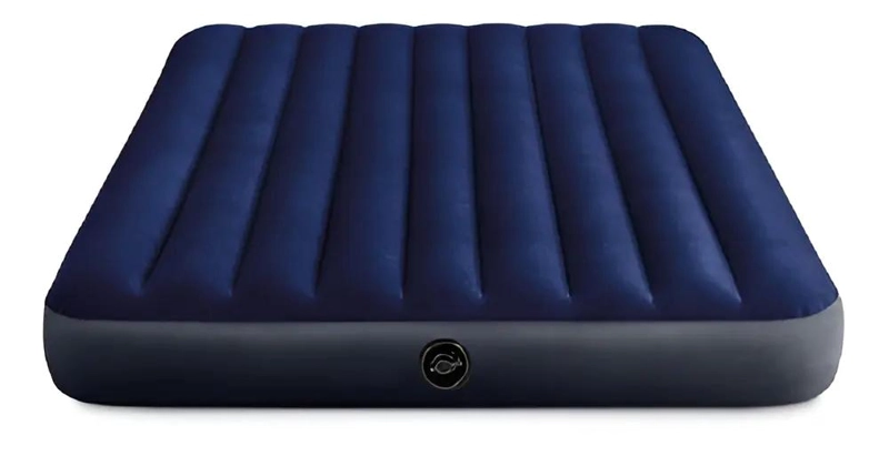COLCHON INFLABLE PARA DOS PERSONAS CON ALMOHADAS INTEGRADAS COLOR AZUL - 4